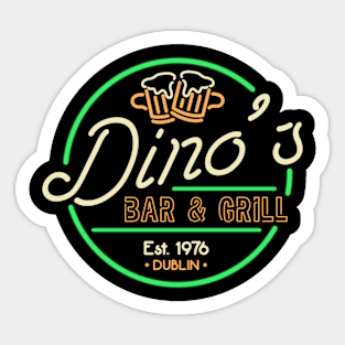 Dino's Bar And Grill Sticker